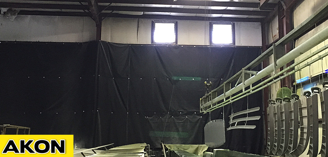 Insulated Shop Divider Curtains Akon Curtain and Dividers