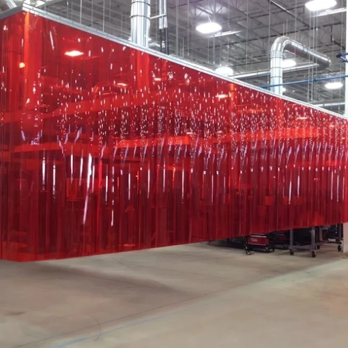 red welding strip PVC curtains