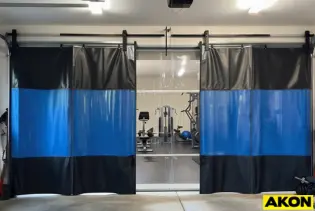 opaque-garage-gym-curtains--for-home-gym