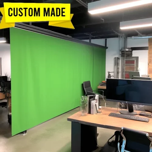Green Screen Curtains – Retractable Custom Made (3)