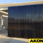 black esd strip curtain wall