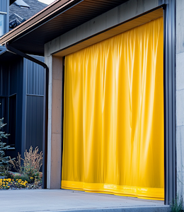 insulated garage door curtains