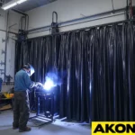 Protective-Welding-Curtain-Wall