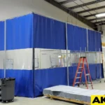 industrial free standing dust enclosure