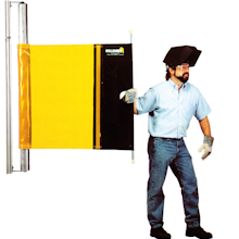 sb9000 retractable pull out welding screen curtain