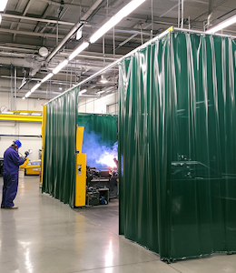 welding cubicle curtains