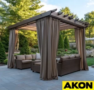 best-pergolas-with-curtains-for-wind-blocking