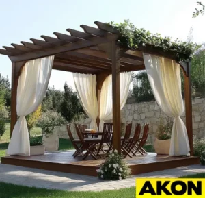 easy-to-install-pergolas-with-curtains-for-wind-blocking