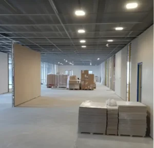 low-maintenance-drywall-for-dividing-warehouse