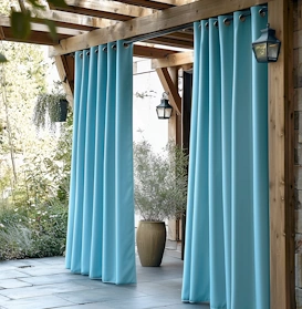 custom size outdoor fabric curtains